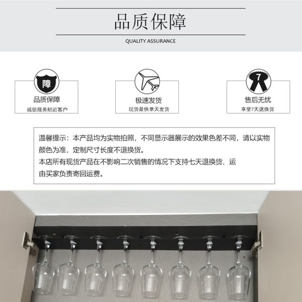 酒架置物架酒柜吧台多功能家用铝合金悬空单排架倒挂红酒高脚杯架