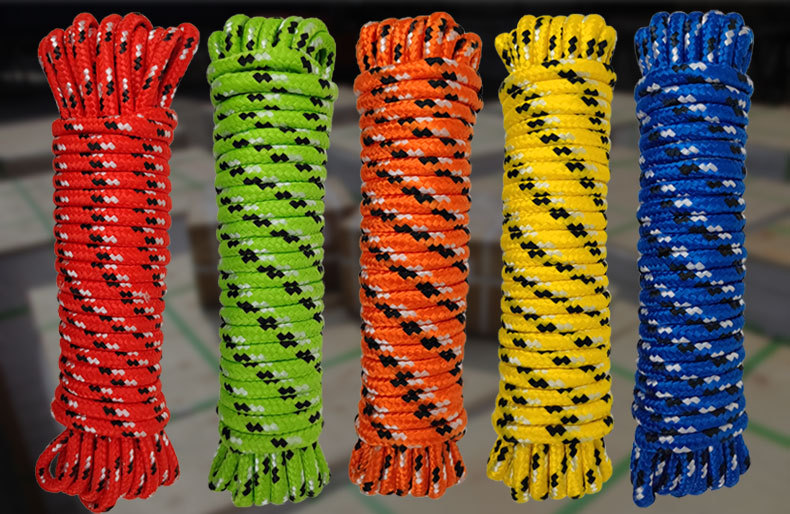 丙纶编织绳 厂家直供批发 高品质 户外捆绑 丙纶内芯无纺布晾衣绳