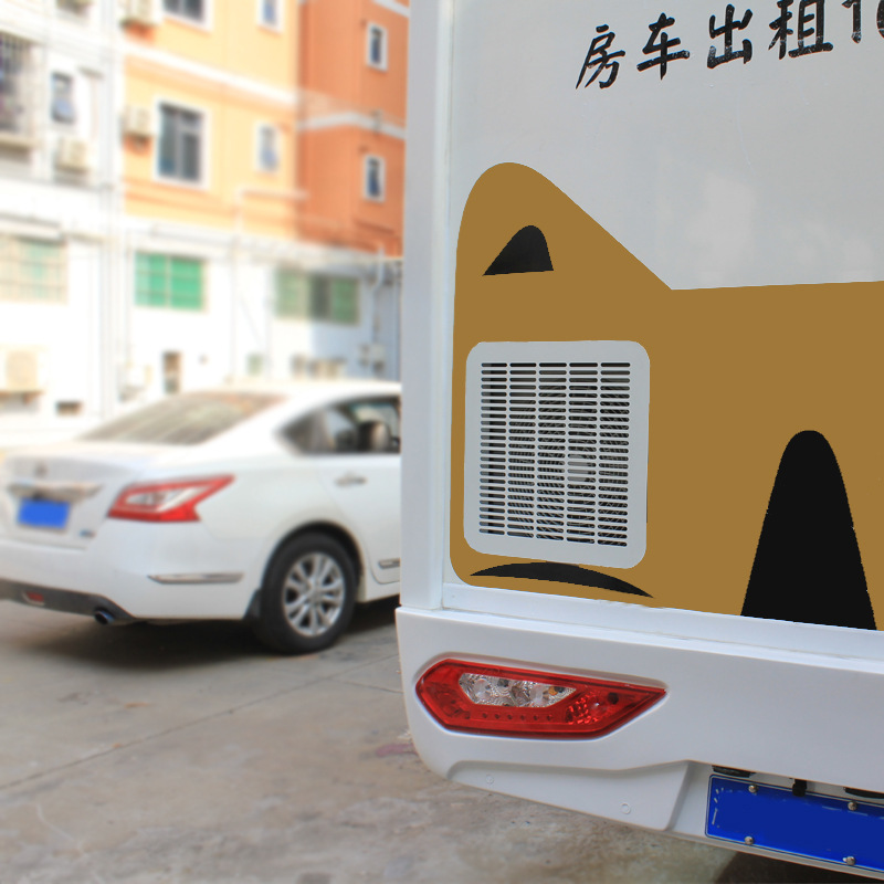 房车改装配件 旅居车空调外机出风口 房车不锈钢白色格栅检查口