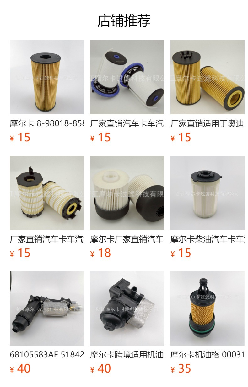 厂家直销汽车卡车发动机 E5KP BFU811 机油燃油滤清器 柴油滤芯