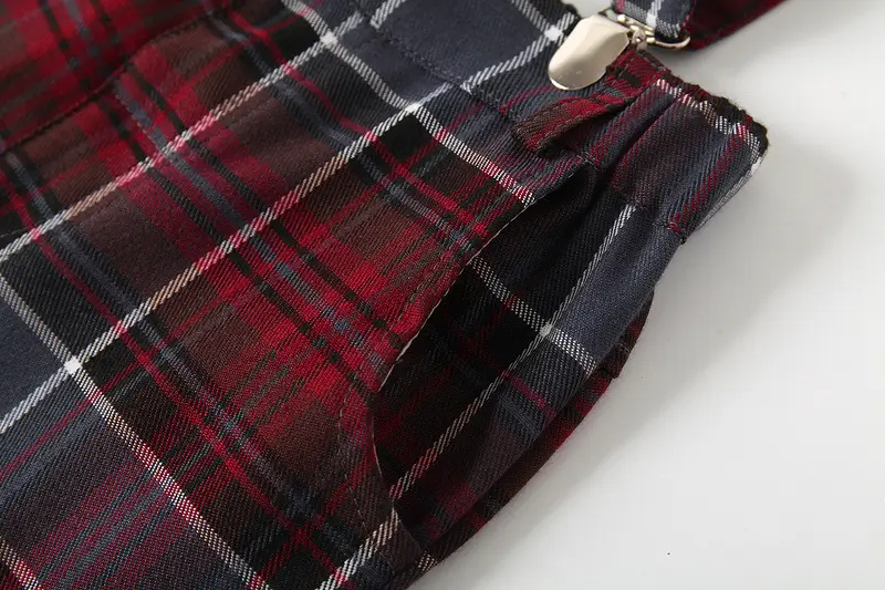 男童绅士礼服西装春秋新款童装 儿童长袖跨境衬衫背带格子裤套装