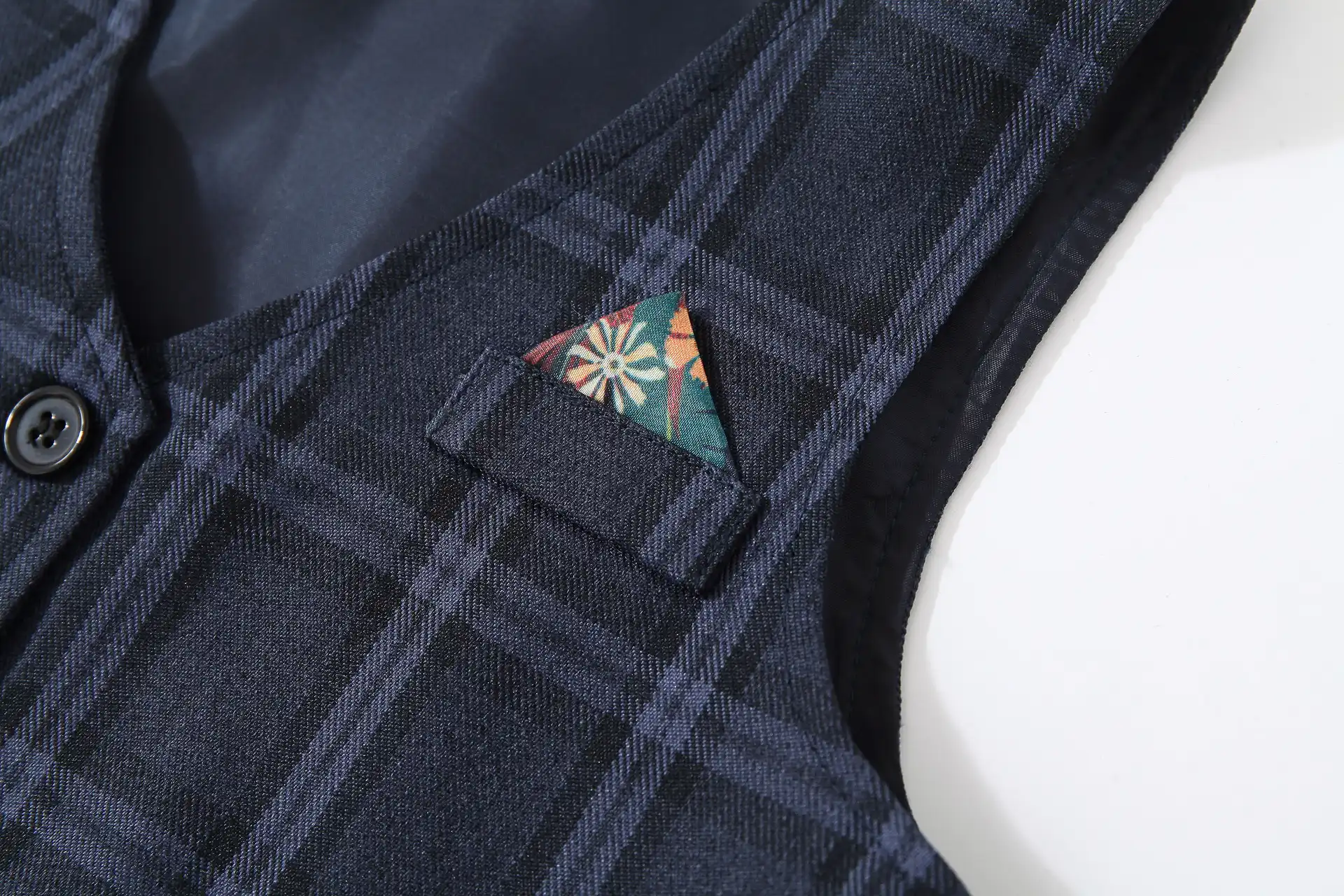 儿童礼服男童宴会衣服绅士格子马甲衬衫长裤领带派对帅气三件套装