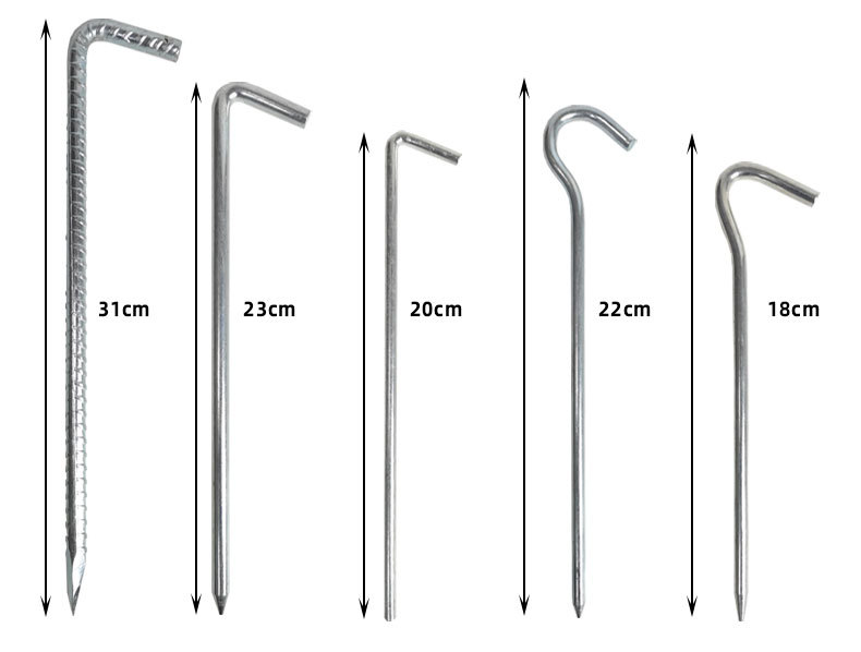 多款户外露营地钉Ground nail 高品质直条野营天幕沙滩营帐篷地钉