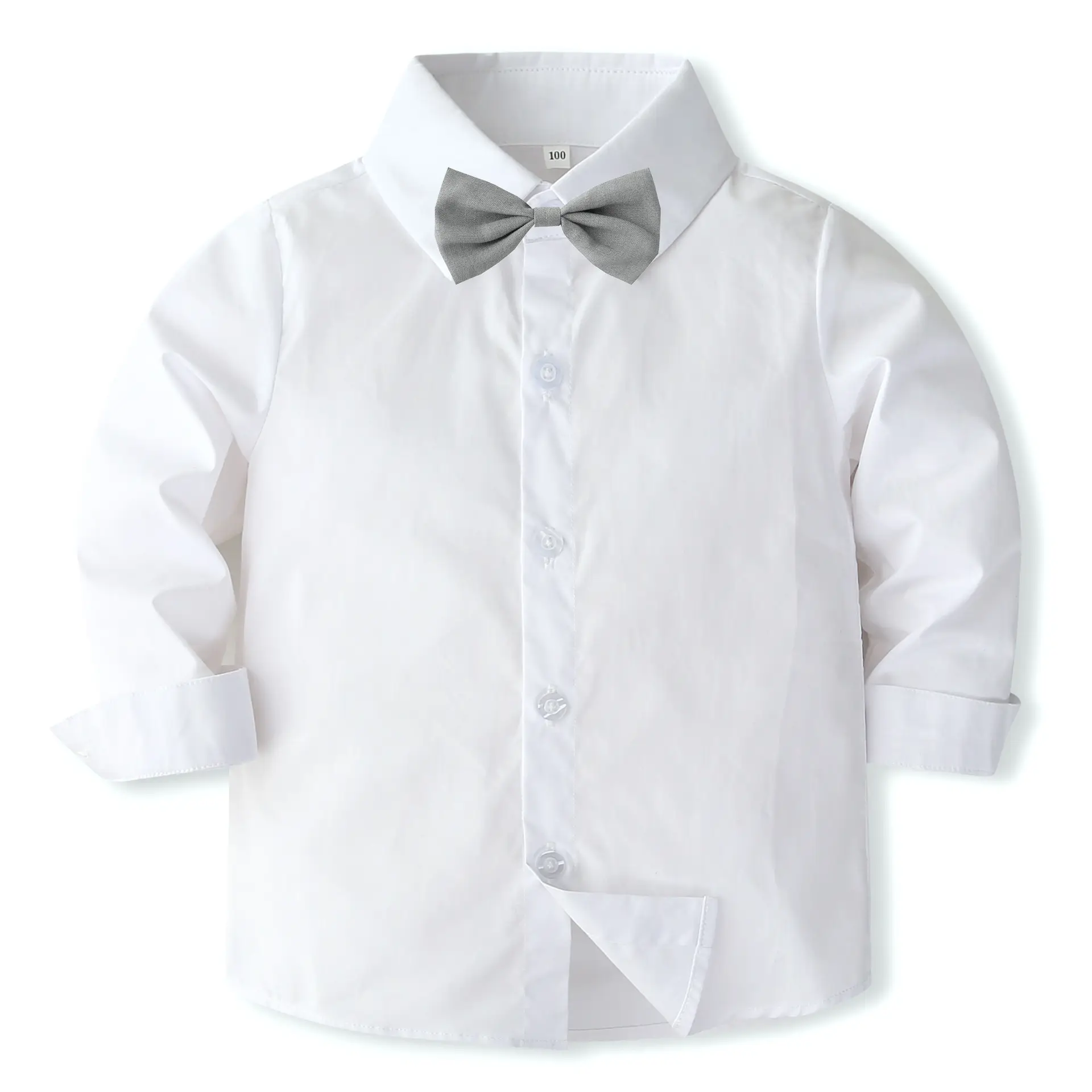 跨境秋季儿童英伦风小礼服花童小主持人钢琴表演服男童衬衫背带套