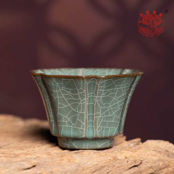 龙泉青瓷 宋韵仿古主人杯单杯冰裂纹手工杯 陶瓷高档手品茗杯茶碗