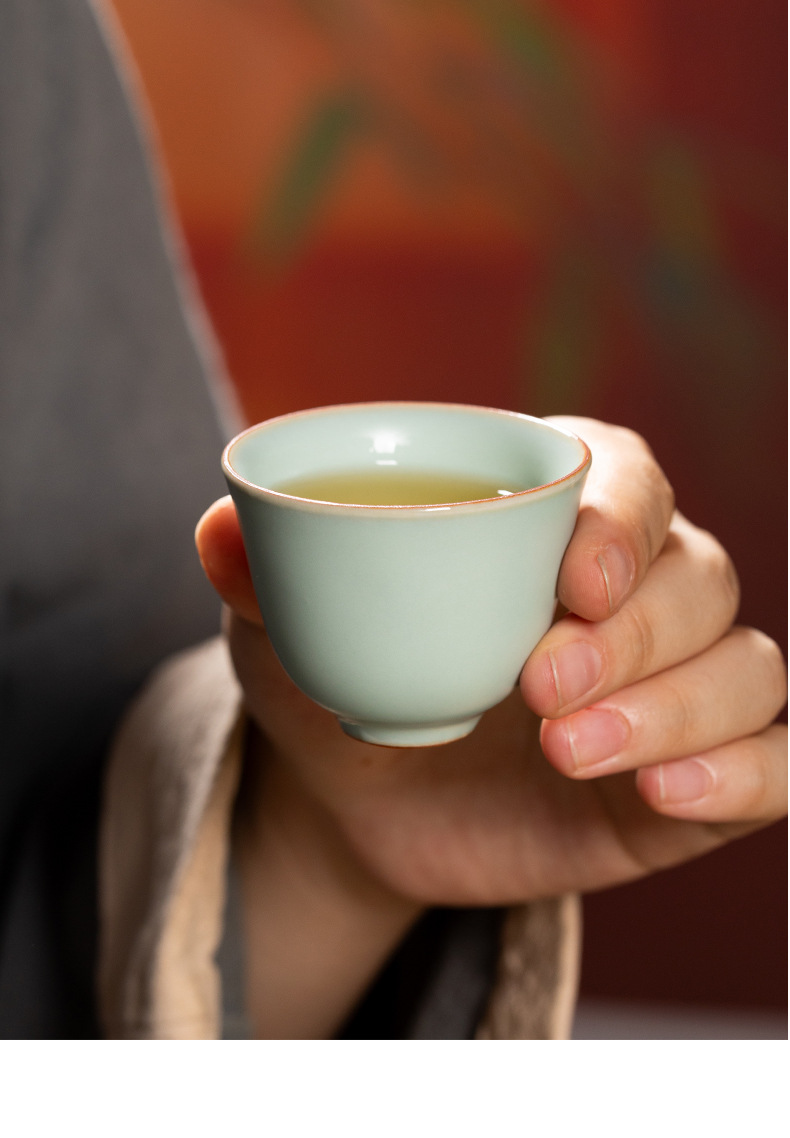 2024新款汝窑功夫茶具便携小套装陶瓷茶壶茶杯轻奢高档家用喝茶