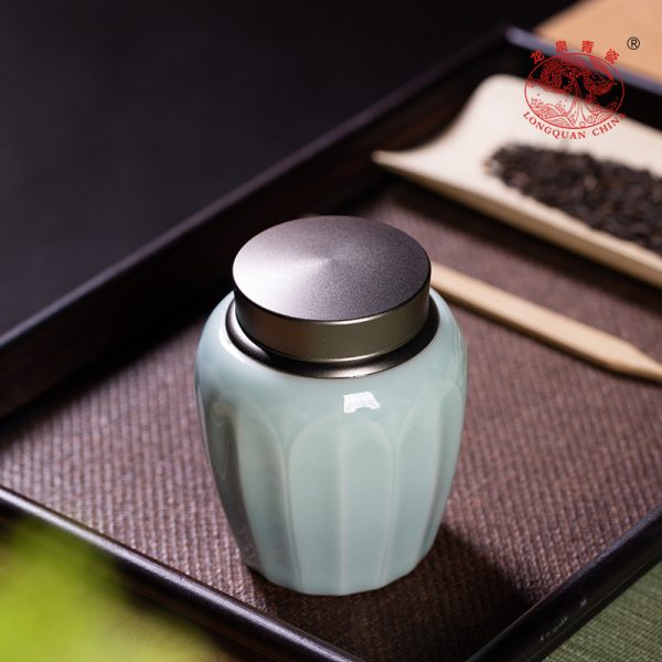 龙泉青瓷功夫茶具套装便携式组合办公室家用旅行泡茶壶茶杯茶叶罐