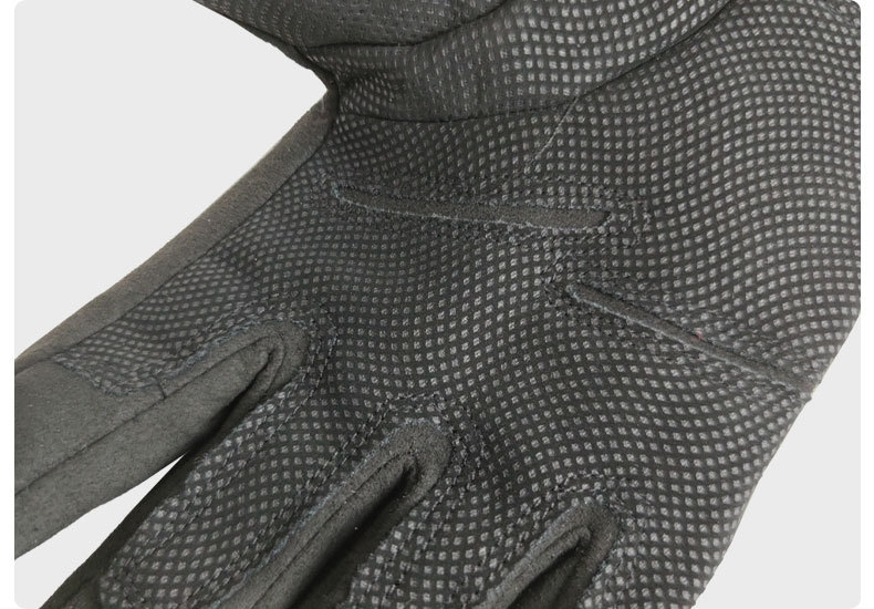 黑色全指战术手套 减震防滑 户外越野救援 高强涤纶 户外运动防护