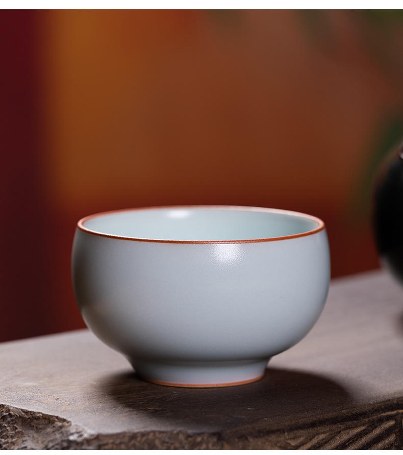 龙泉青瓷功夫茶杯主人杯盏单杯陶瓷手工品茗杯泡茶碗高档送礼盒装