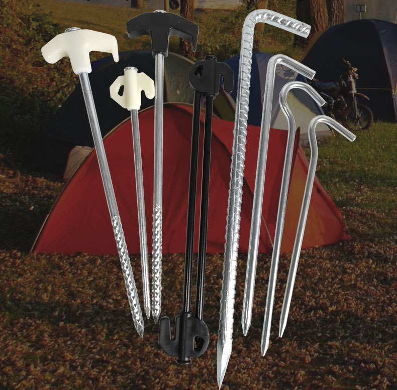 多款户外露营地钉Ground nail 高品质直条野营天幕沙滩营帐篷地钉