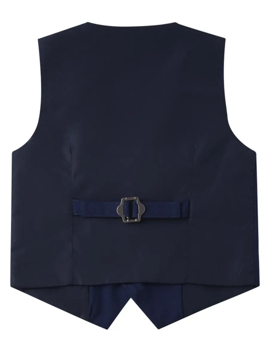 男童礼服套装2025外贸金丝短袖多件套中小童花童演出服拍照西服