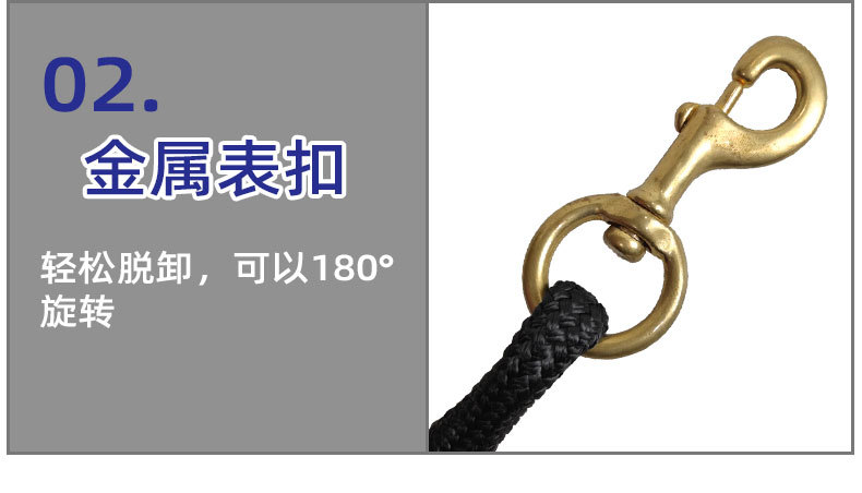 跨境新款狗绳 厂家直供批发 宠物用品牵引遛狗涤纶绳子小中大型犬