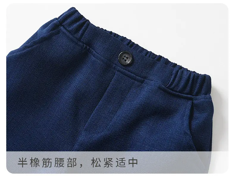 跨境童装批发春秋长袖儿童衣服宝宝带马甲绅士礼服三件套男童套装