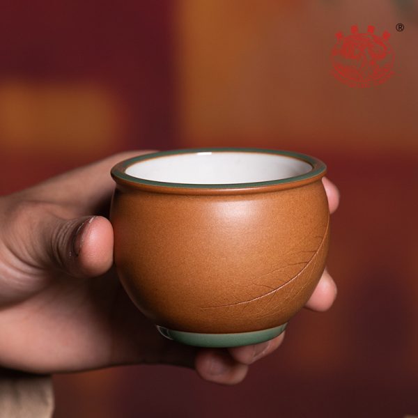 龙泉青瓷 原矿柴烧手工主人杯单个杯 陶瓷高档名家品茗杯功夫茶杯