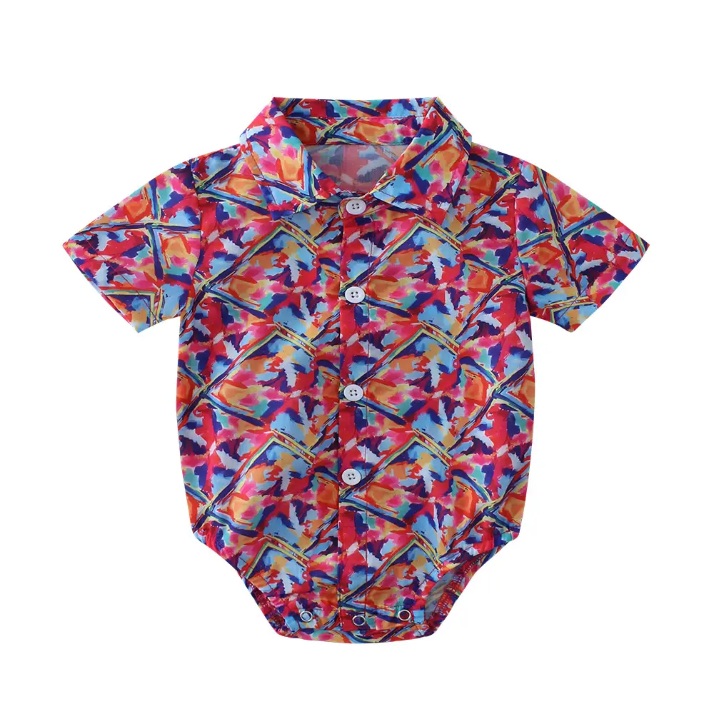 跨境男宝宝欧美绅士三角哈衣男童短袖领结袜子多件套厂家货源批发