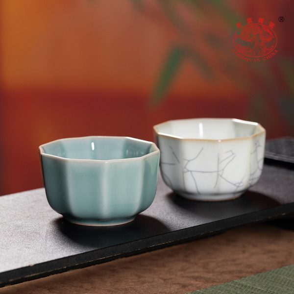 龙泉青瓷功夫茶杯主人杯单杯个人专用一口杯陶瓷喝茶碗品茗杯送礼