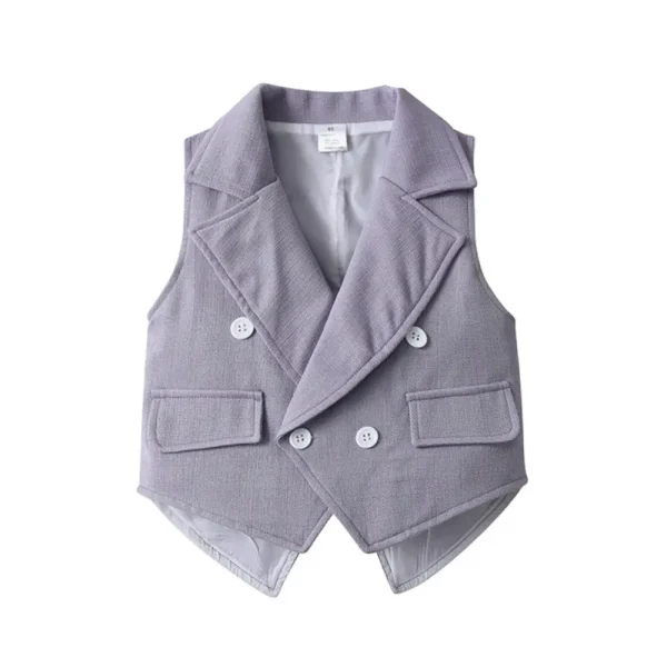 童装批发春秋款儿童衣服宝宝燕尾马甲绅士礼服三件套跨境男童套装
