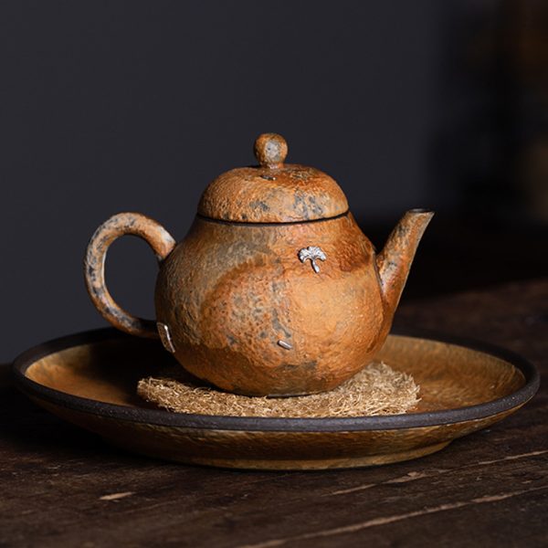 龙泉青瓷 茶壶功夫茶具手工锔钉泡茶壶单壶 陶瓷家用老岩泥茶水壶