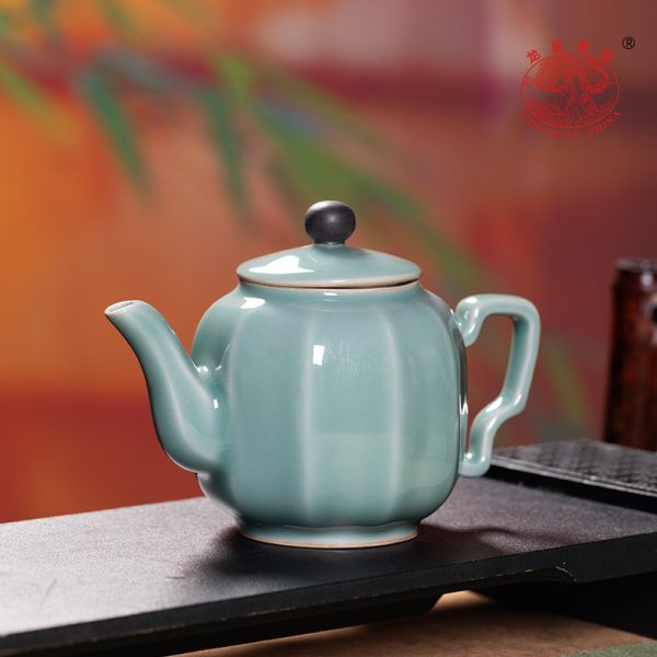 龙泉青瓷正品茶壶单壶陶瓷中式小泡茶壶单个人功夫茶具家用带过滤
