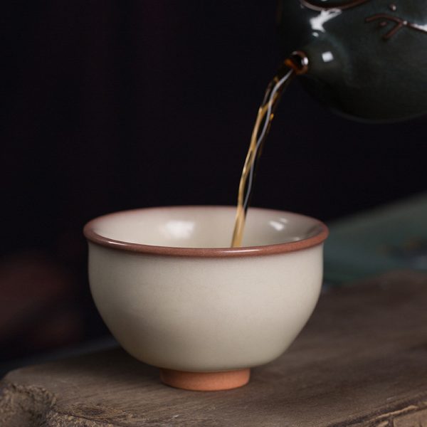 龙泉青瓷 主人杯功夫茶杯个人单杯 陶瓷中式家用高档纯手工品茗杯