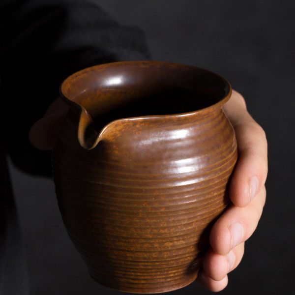 龙泉青瓷 公道杯功夫茶具陶瓷茶海手工大容量匀杯 青年艺术师手作