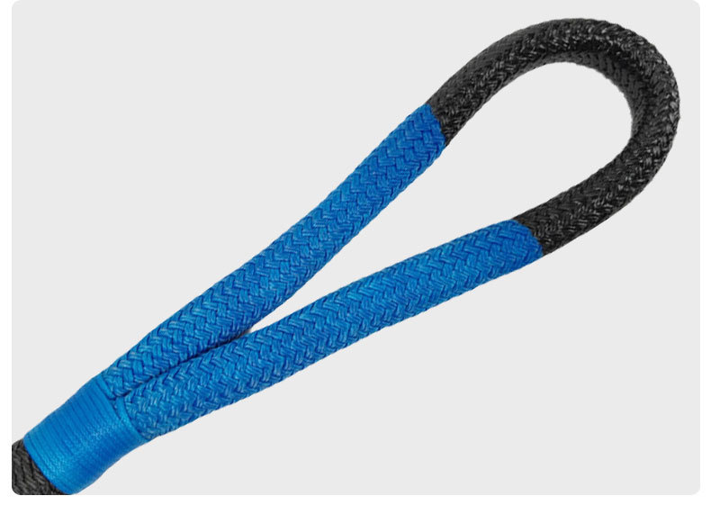 黑蓝色尼龙拖车绳22mm x 3m 汽车救援拖车绳