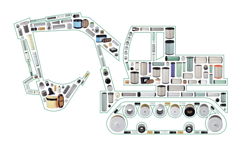 燃油水分离器过滤器326-16441R-0770P551110与卡特彼勒兼容柴油机