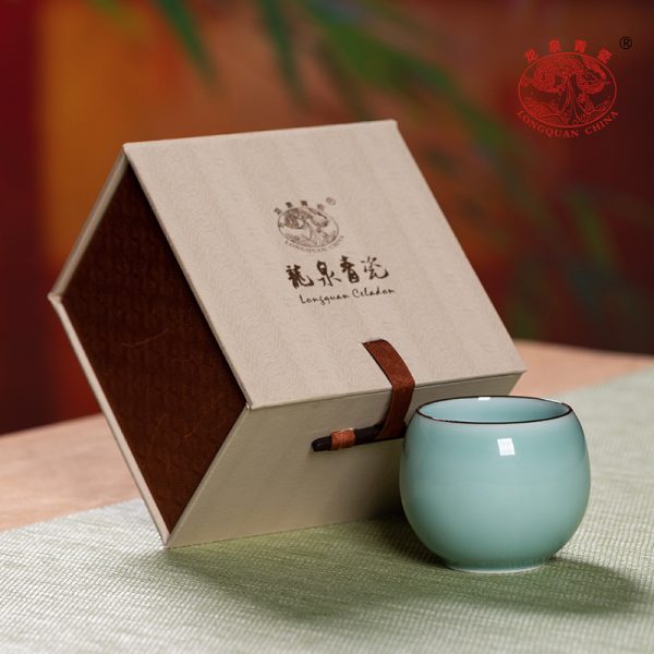 龙泉青瓷主人杯功夫茶杯子龙蛋杯个人单杯家用高档陶瓷喝茶品茗杯