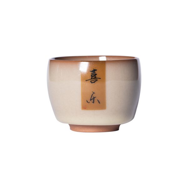 龙泉青瓷 创意手工主人杯单杯茶杯 陶瓷功夫茶具猪油冻品茗杯茶碗