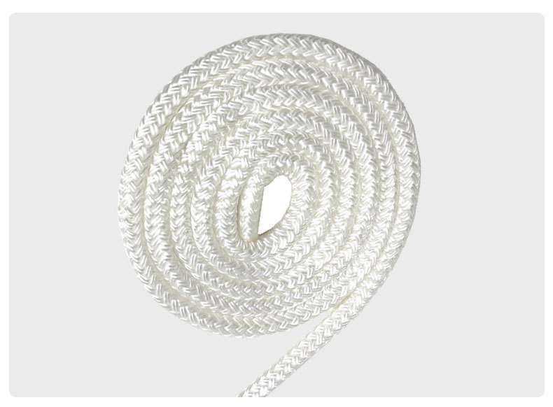 码头线绳 系泊线 船坞绳索 双层编织锚固线 双编织白色绳