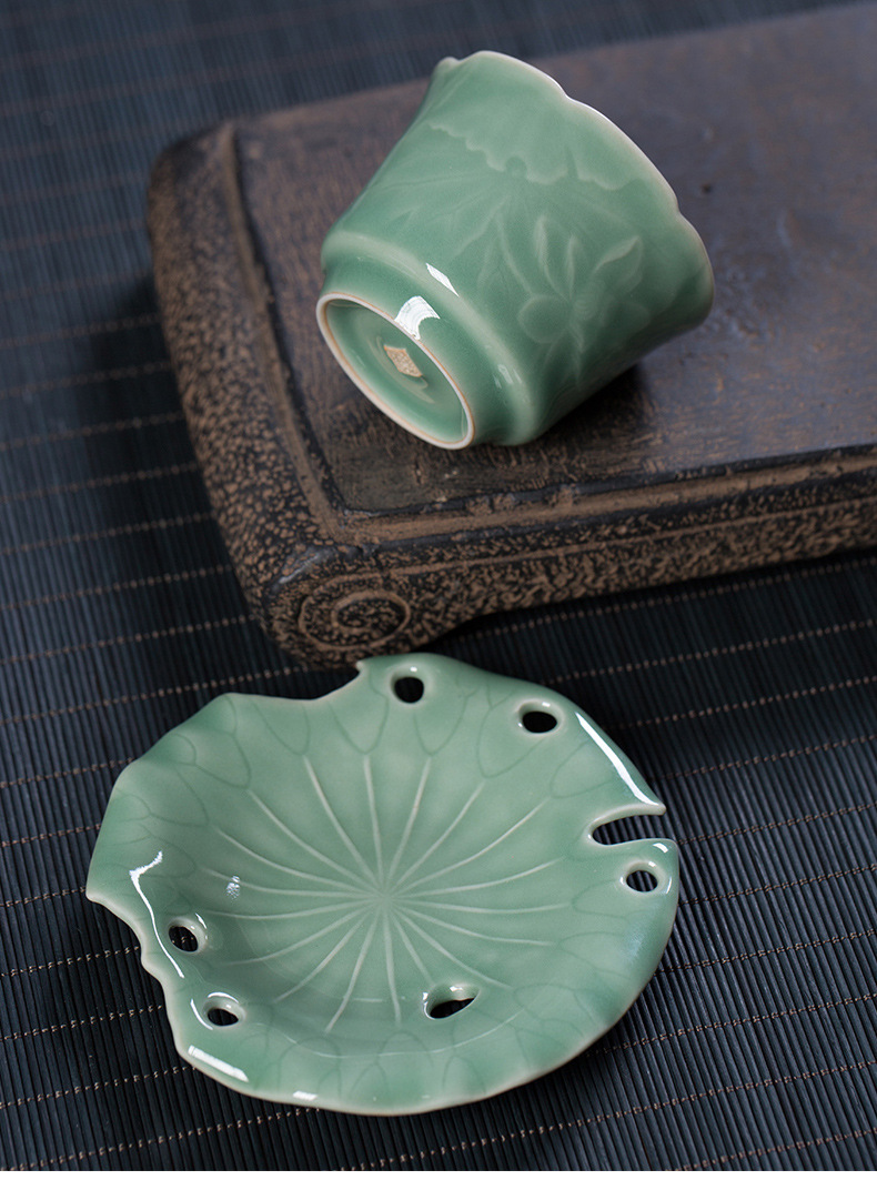 龙泉青瓷 厂家直销纯手工高档主人杯 陶瓷创意功夫茶杯单杯品茗杯