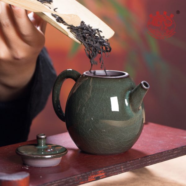龙泉青瓷 创意铁胎功夫茶具套装 陶瓷便携旅行泡茶壶茶杯盏礼盒装