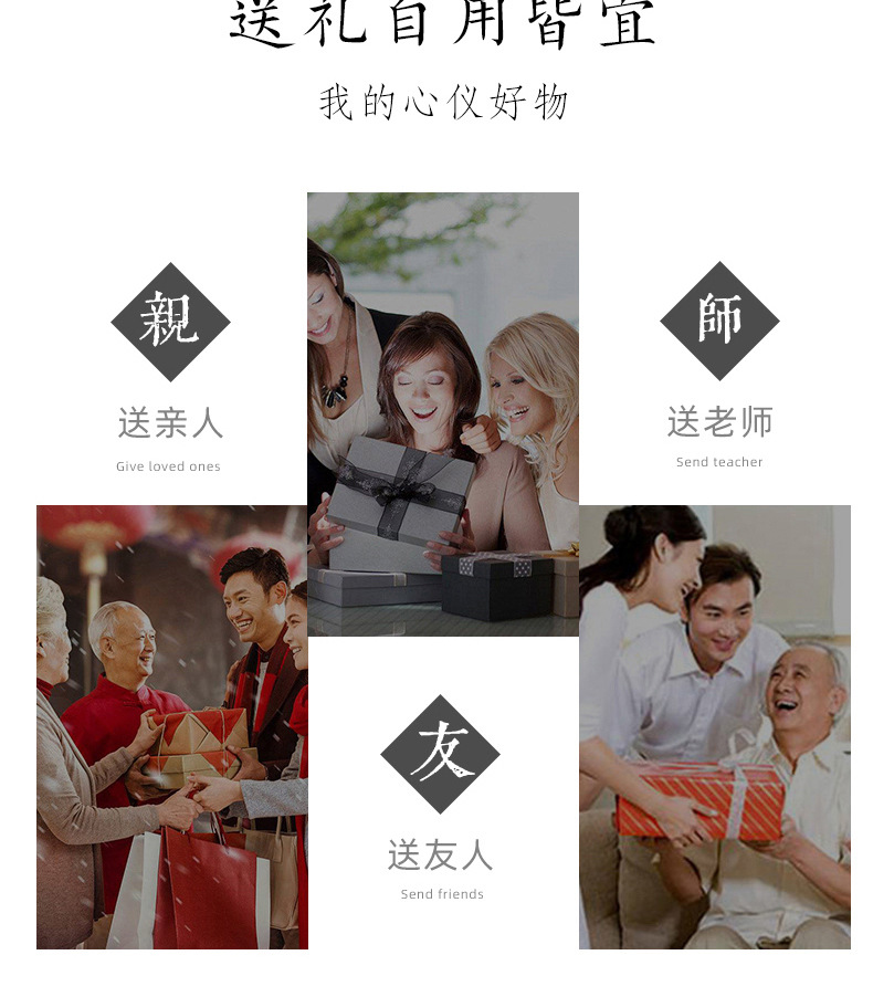 龙泉青瓷 高档茶叶罐防潮密封储存罐 龙井普洱双重密封茶罐礼盒装