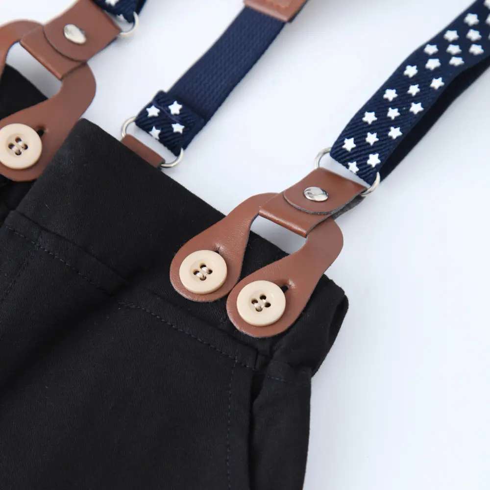 现货 2025欧美新款婴幼儿男童绅士背带裤男宝宝百搭单裤批发多款