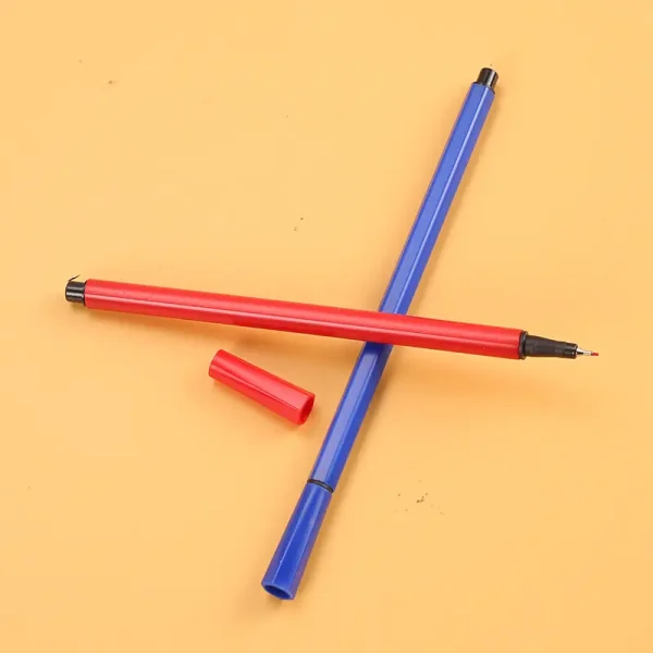彩色美术绘画笔涂鸦彩色笔批发小学生画画笔拉杆签字笔勾线笔