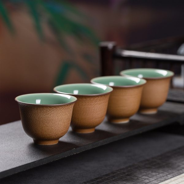 龙泉青瓷 跳刀茶具套装家用一壶四杯功夫茶具 陶瓷高档茶壶泡茶杯