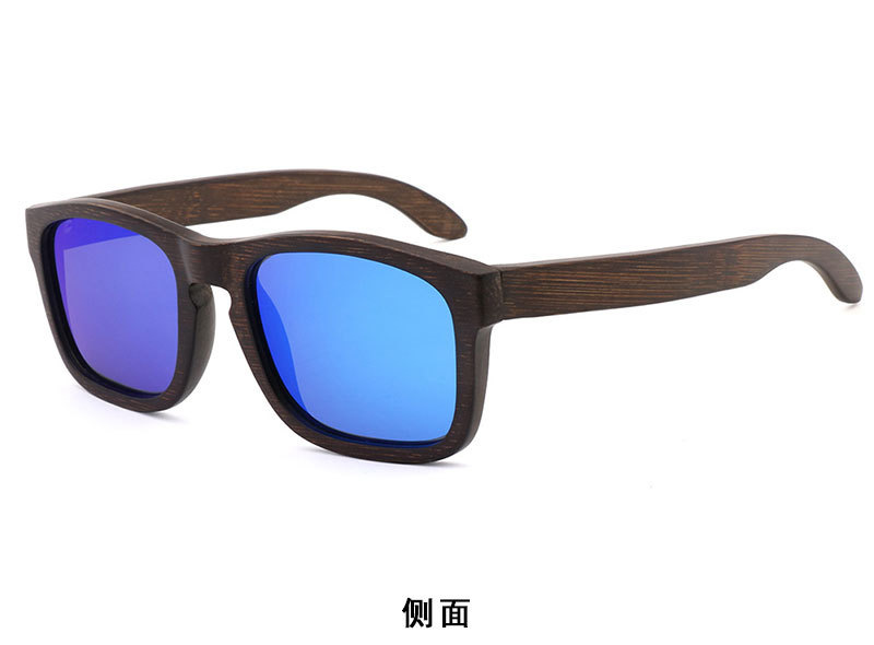 跨境全框架骑行竹木眼镜 复古木质偏光太阳眼镜 UV400 可定制LOGO