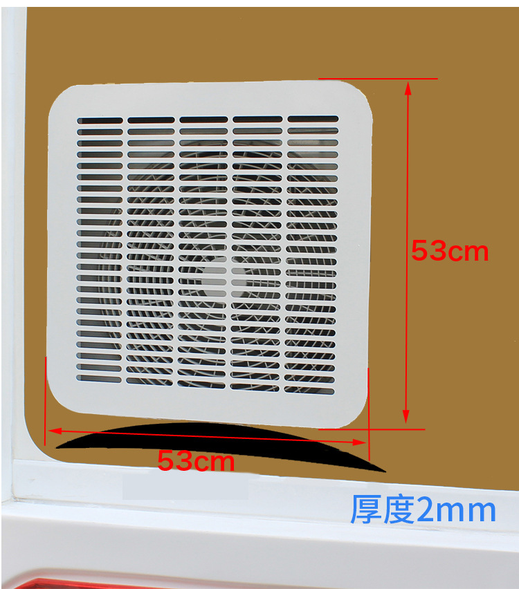 房车改装配件 旅居车空调外机出风口 房车不锈钢白色格栅检查口