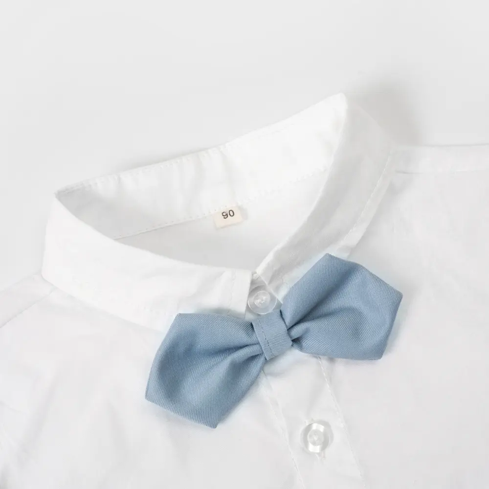 跨境新款儿童套装宝宝宴会派对绅士领花马甲礼服欧美风男童三件套