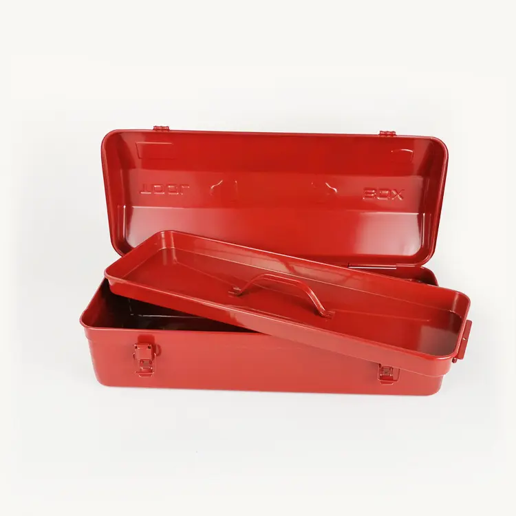 厂家供应 批发 Y-530铁皮工具箱 加厚铁质工具箱 铁箱工具箱 红色