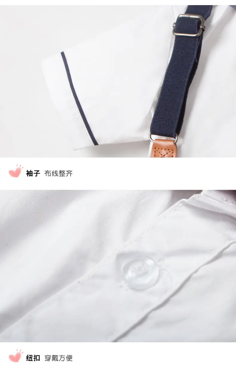 加工定制跨境男女童时尚绅士礼服夏新款短袖短裤儿童表演服兄妹装