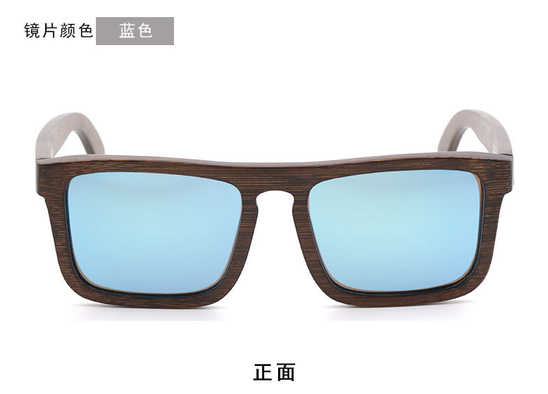 新款圆脸框架复古竹木眼镜 男女士户外骑行偏光太阳眼镜 厂家现货