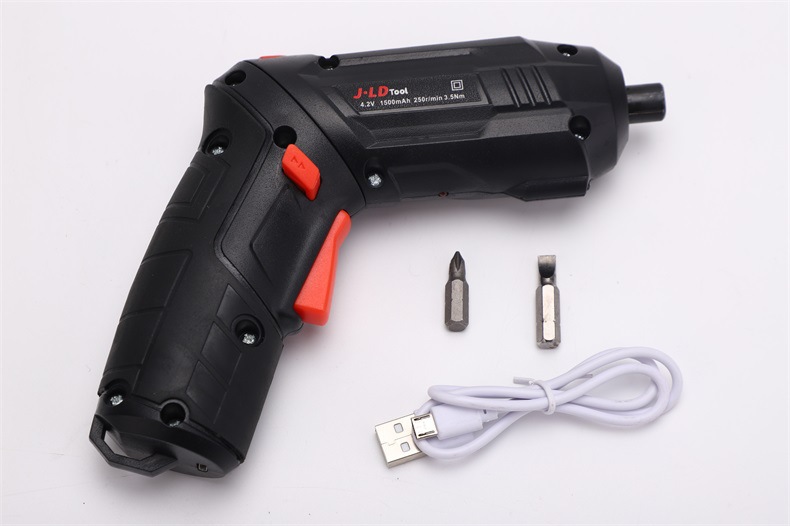 源头厂家工业级4.2V电动螺丝刀套装多功能迷你折叠电起子起子机