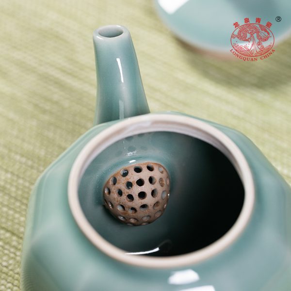 龙泉青瓷正品茶壶单壶陶瓷中式小泡茶壶单个人功夫茶具家用带过滤
