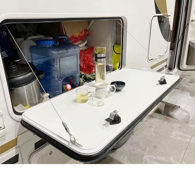 房车配件舱门拉锁行李储物箱门外挂不锈钢仓门钢丝拉绳加粗调节