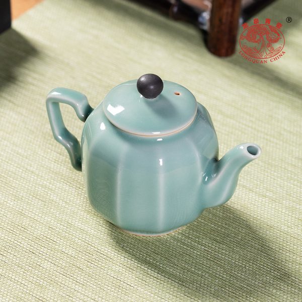 龙泉青瓷正品茶壶单壶陶瓷中式小泡茶壶单个人功夫茶具家用带过滤
