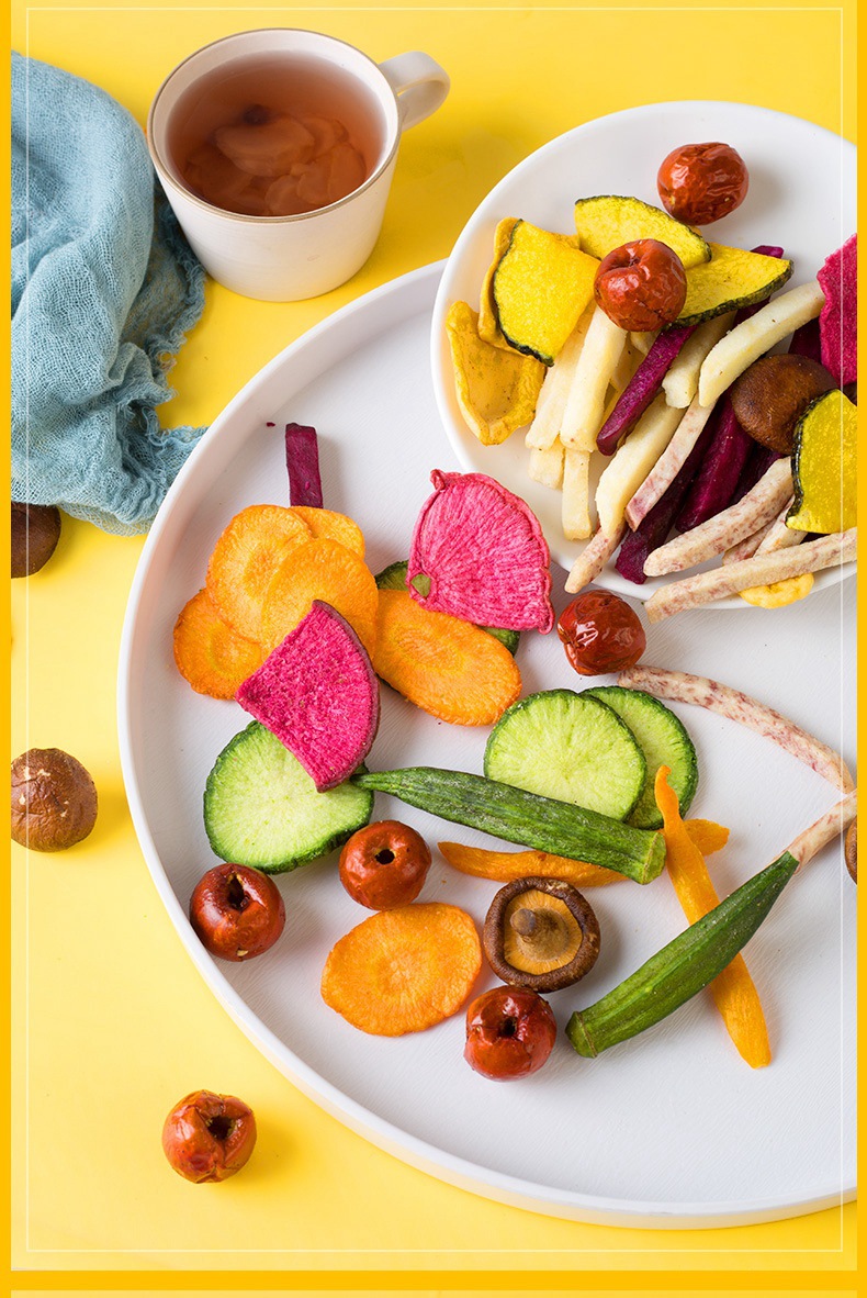 果蔬脆混合果蔬干综合什锦果蔬脆片水果干脱水秋葵脆袋装工厂批发