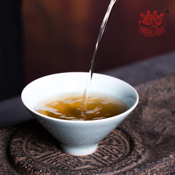 龙泉青瓷 创意手工主人杯单杯 陶瓷功夫茶杯徐峻清斗笠品茗杯茶盏