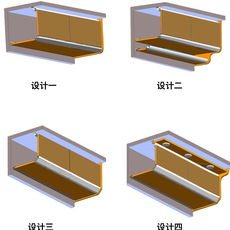房车家具吊柜铝型材弧形门板型材过渡圆角储物格围栏柜门型材收纳