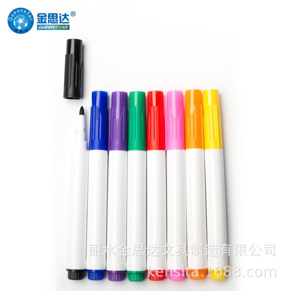 可擦白板笔儿童画画笔记号笔批发手帐笔细头彩色马克笔套装学生用